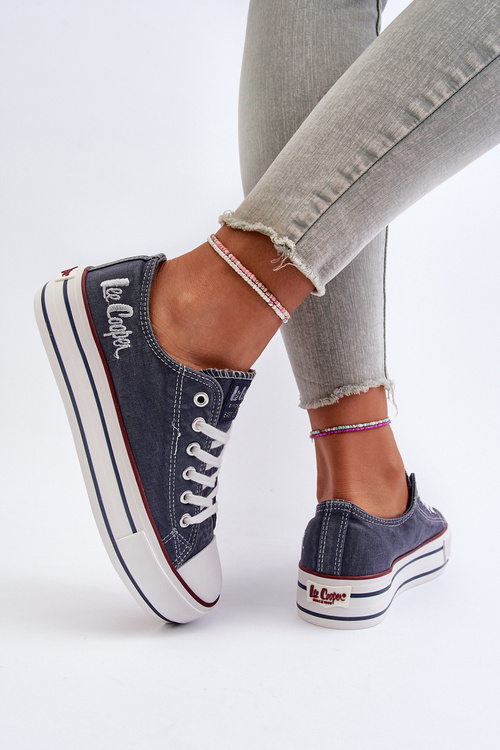 Trampki Gruba Podeszwa Damskie Granatowe Lee Cooper LCW-24-31-2220