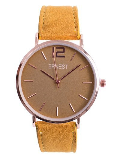 Ladies' Watch Ernest Manon Suede Yellow