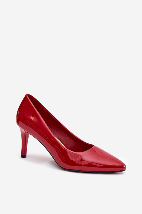 Polished High Heels Sergio Leone 1336 Red