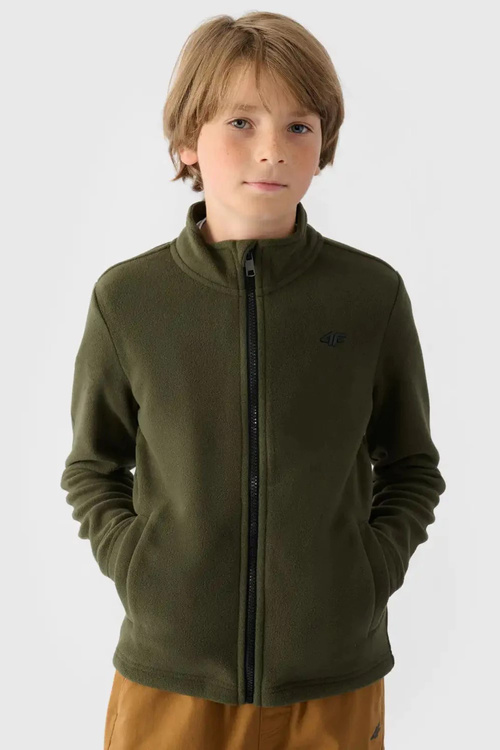 Boys Fleece With Collar 4F Khaki 4FJWMM00TFLEM245-36S