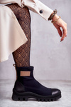 Women's fabric boots Nicole 2703 Black