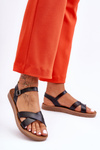 Women's Classic Leather Sandals Black Talisma