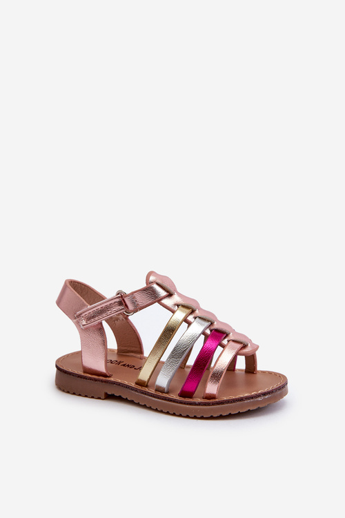 Children's Gladiator Sandals with Velcro in Multicolor Radovia