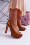 Platform Heeled Women's Sandals Camel Lorajn