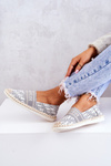 Espadryle Klasyczne Na Płaskiej Podeszwie Szare Warm Time