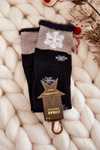 Women's Socks Long With Snowballs Black