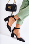 Shiny Pumps On A Bar Black Amira
