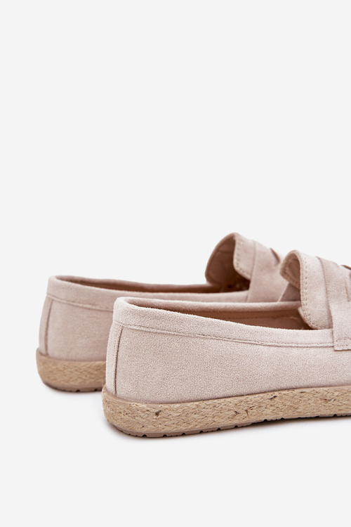 Men's Moccasins With Weave Beige Fiamar