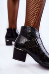Women's Lacquered Warm Boots Black Hege