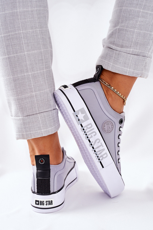 Tenisówki Trampki Platforma BIG STAR Szare II274023