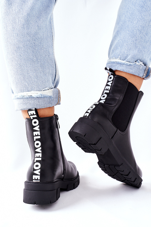 Women's Insulated Chelsea Boots Black Roulette