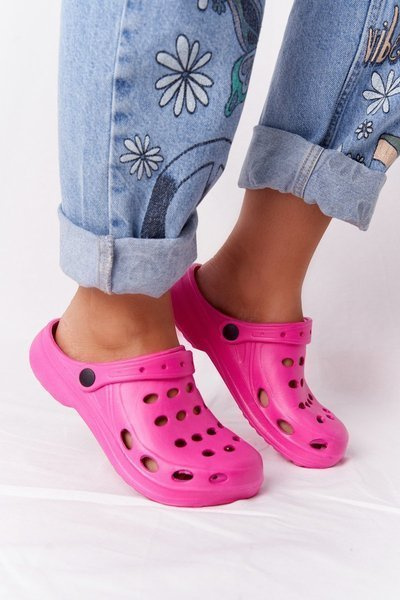 Women's Pink Foam Flip Flops EVA Dots