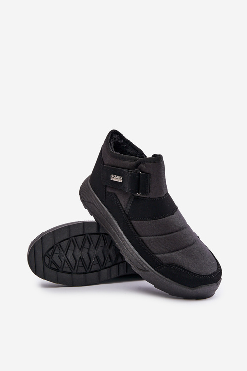 Insulated Men's Winter Boots Snow Boots Black Progress PROGJ-22-153