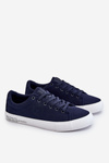Men's Low Textile Sneakers Big Star LL174076 Navy Blue