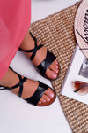 Women's Flat Sandals Sergio Leone SK019 Black Dariana