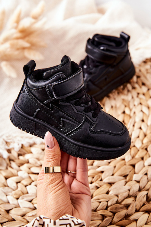 Children's High Sneakers Black Bartnie