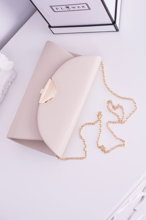 Beige Clutch Bag Chain Handbag