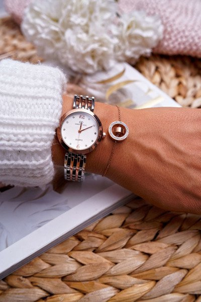 Women's Pink Gold Circlet Chain Bracelet