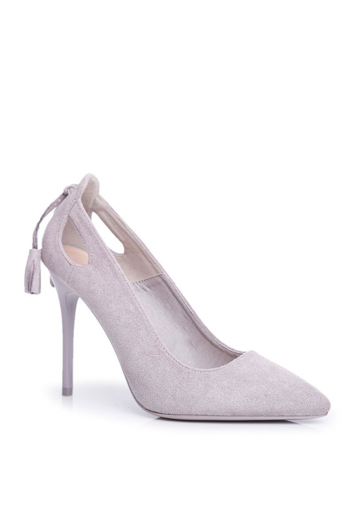 Women's Suede Pointed Stilettos Grey Leven