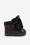 Children's Snow Boots with Furry Ears Black Betty