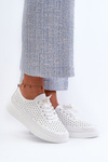 White Leather Platform Sneakers S.Barski LR278