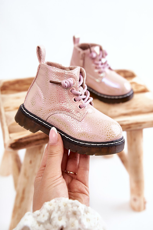 Children's Warm Boots With Zipper Pink Betsy