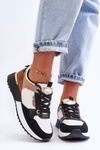 Women's Stylish Sport Shoes Beige-Black Katenia