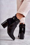 Fashionable Lacquered Boots La.Fi 260037B-LA Black