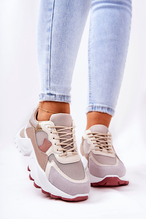 Platform Sports Shoes Beige Alessia