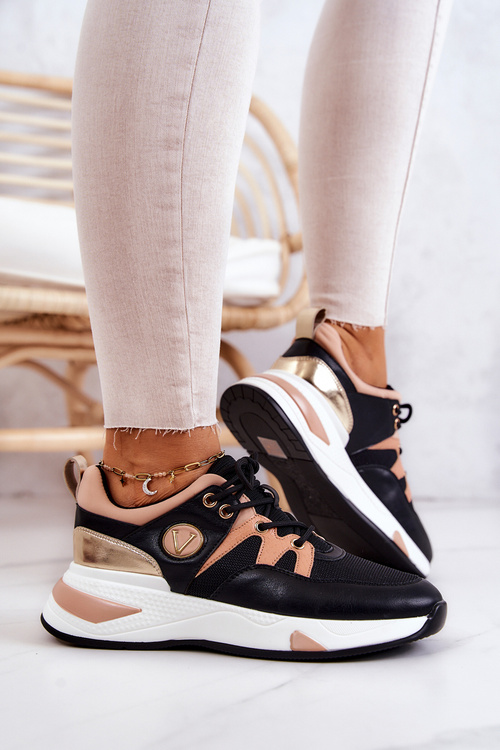 Buty Sportowe Sneakersy Czarne Imperio