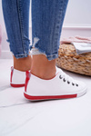 Women's Sneakers White Red Stripe Nigrid2