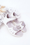 Child's Velcro Sandals White My Heart