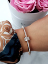 Women's Steel Bracelet With Zircons Rose Gold Ferni
