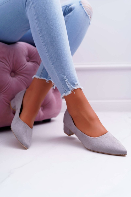 Classic Suede Grey pumps Rheya