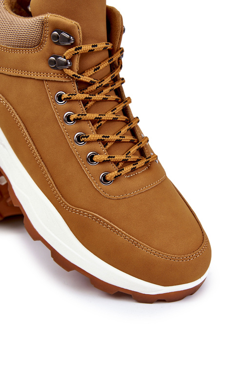 Men's Warm Trekking Shoes Trappers Camel Otto