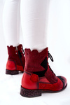 Women’s Boots Maciejka Warm Leather Red 04625-08