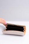 Large Women's Beige Wallet