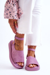 Comfortable Women's Sandals On The Platform Violet Rubie