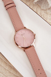 Women's Leather Analog Watch Nickel Free Ernest Pink E94195