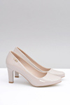 Women's Sergio Leone pumps Light Grey Lacquered Orsola