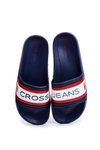Klapki Męskie Cross Jeans Granatowe FF1R4092