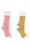 Rainbow Socks Sushi 2 Pairs Tamago salmon