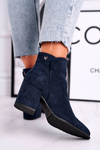 Women's Boots On Heel Navy So Good