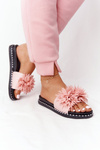 Rubber Slippers With Rhinestones Vinceza 20-30101 Pink