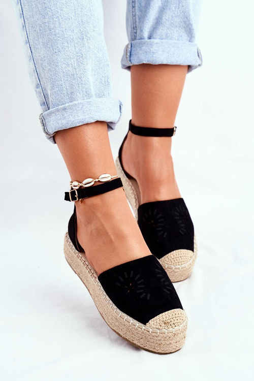 Women’s Espadrilles On Platform Black Palermo