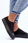 Low Classic Sneakers on Platform Black Jazlyn