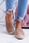 Lu Boo Beige Linen Slip On Ramen Espadrilles