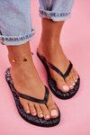Women's Slides Flip flops Big Star Black FF274A303