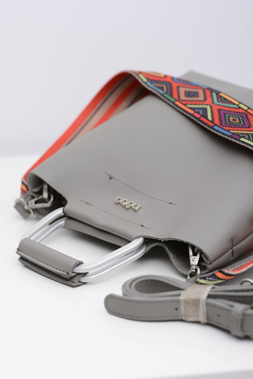 Women's Grey Nobo Sack Bag with Mini Handbag