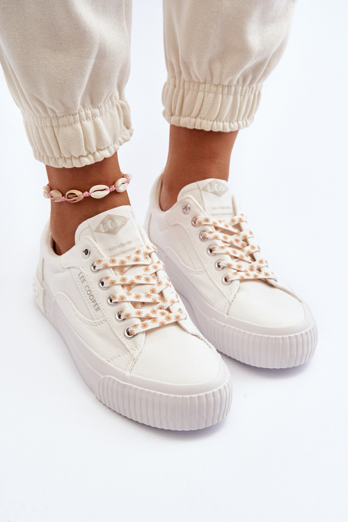 Trampki Damskie Klasyczne Białe Lee Cooper LCW-24-31-2170